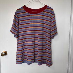 Stripped Retro Style Top